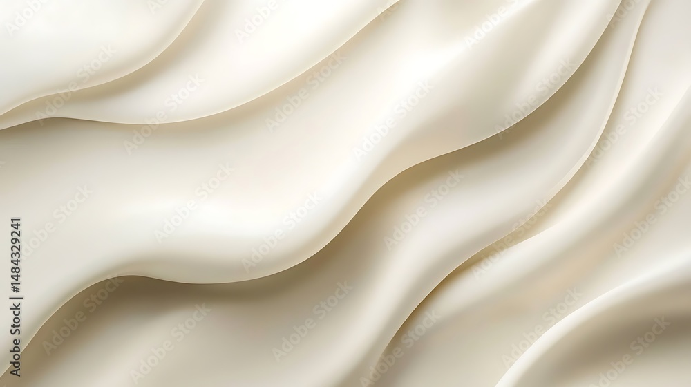 Fototapeta premium Soft, flowing creamy fabric texture