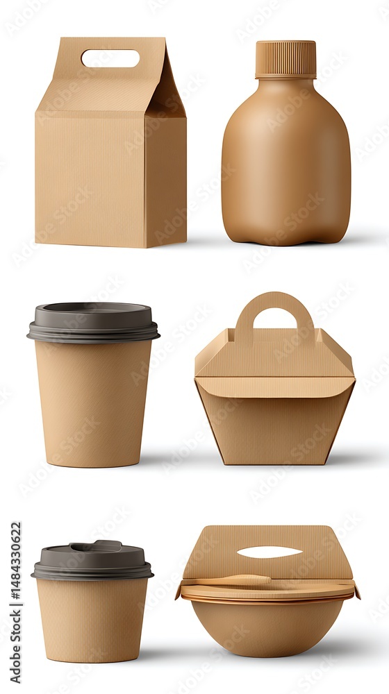 Obraz premium Earth Tones Packaging Suite
