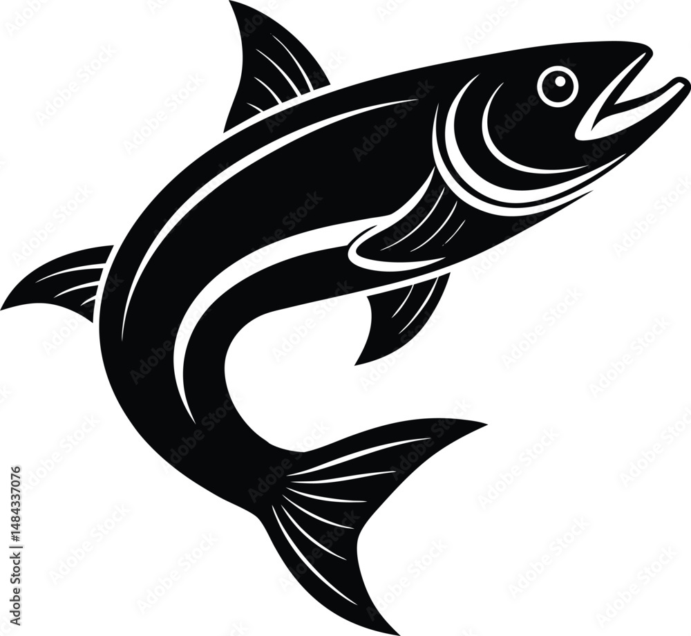 Fototapeta premium fish Work dress vector illustration 
