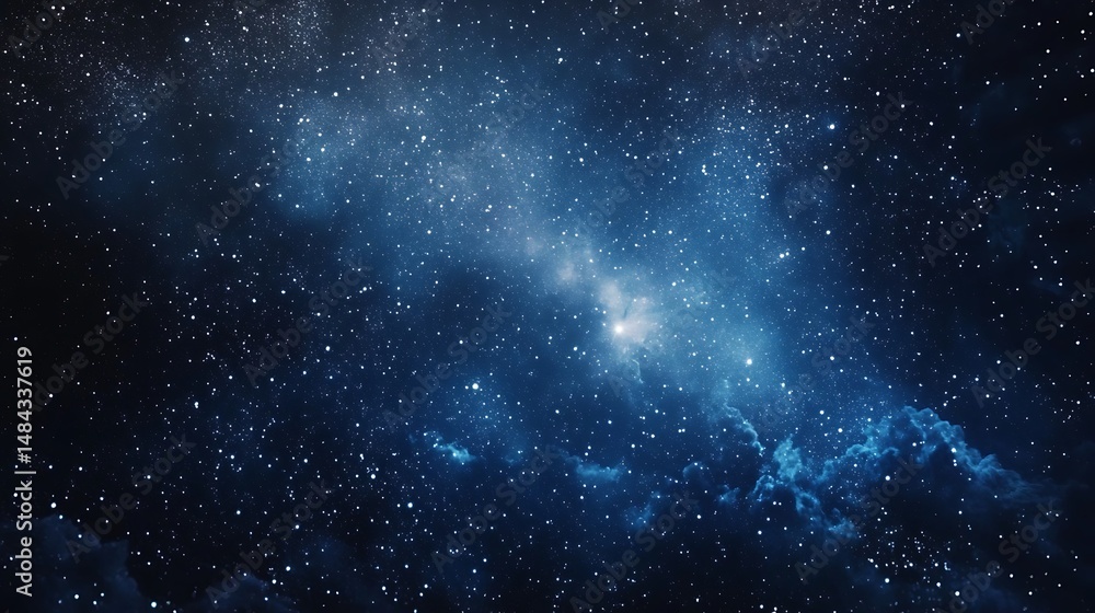 Naklejka premium Deep space nebula cluster