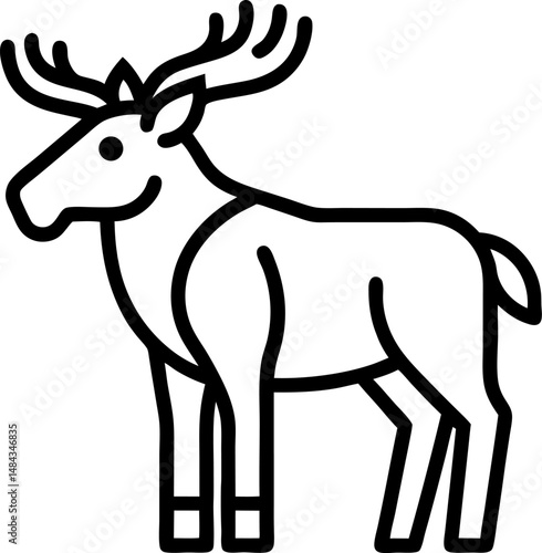 Moose  deer vector illustration