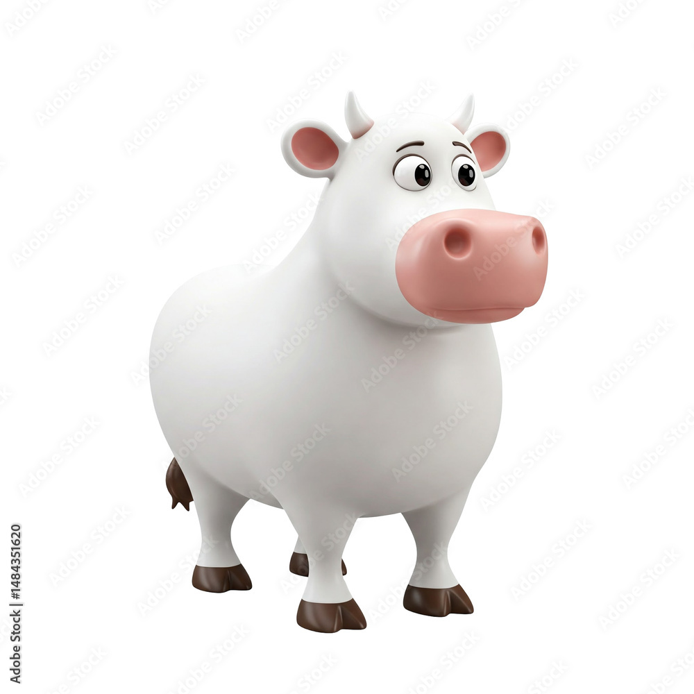 toy cow isolated on white toy cow isolated on white
