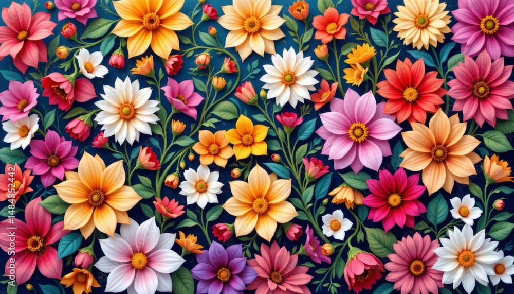 the intricate patterns and intricate details of the flowers draw the viewer into the vibrant and ever changing landscape the intricate patterns and intricate details of the flowers draw the viewer into the vibrant and ever changing landscape