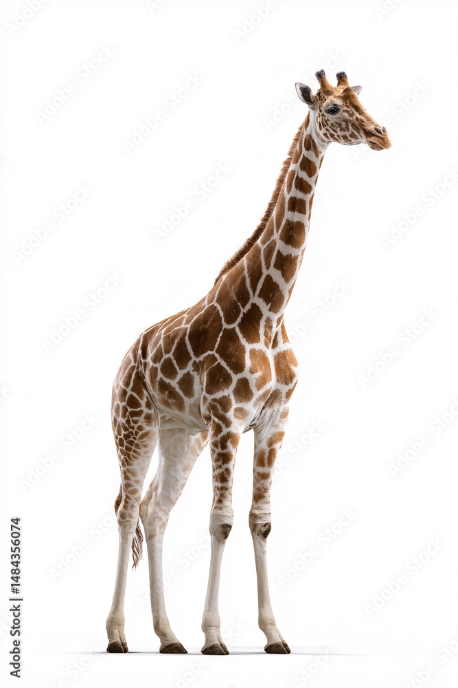 Naklejka premium Giraffe The Tallest Land Animal