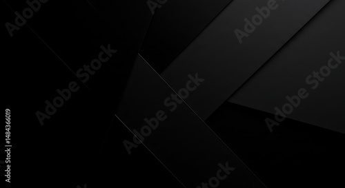 Abstract Black Shape Art