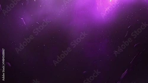 Deep Purple Background with Subtle Textures and Shimmering Stars for Creative Projects