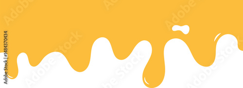 honey melting. yellow paint splash