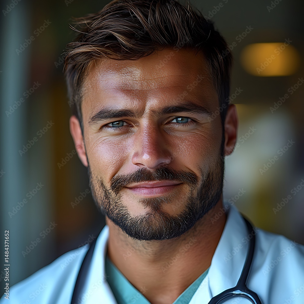 Fototapeta premium Portrait of a confident doctor