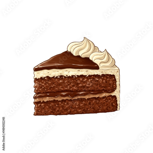 piece of chocolate cake