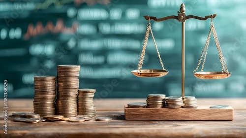 A digital balance scale where dividend paying weigh heavier than non dividend a value investing strategy that focuses on undervalued companies with consistent dividend payouts as a key financial
