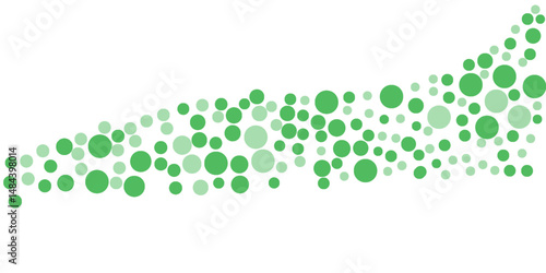 Light Blue, Green vector red banner with set of circles, dots. Donuts Background. Creative Design Template. Technological halftone illustration. EPS 10.