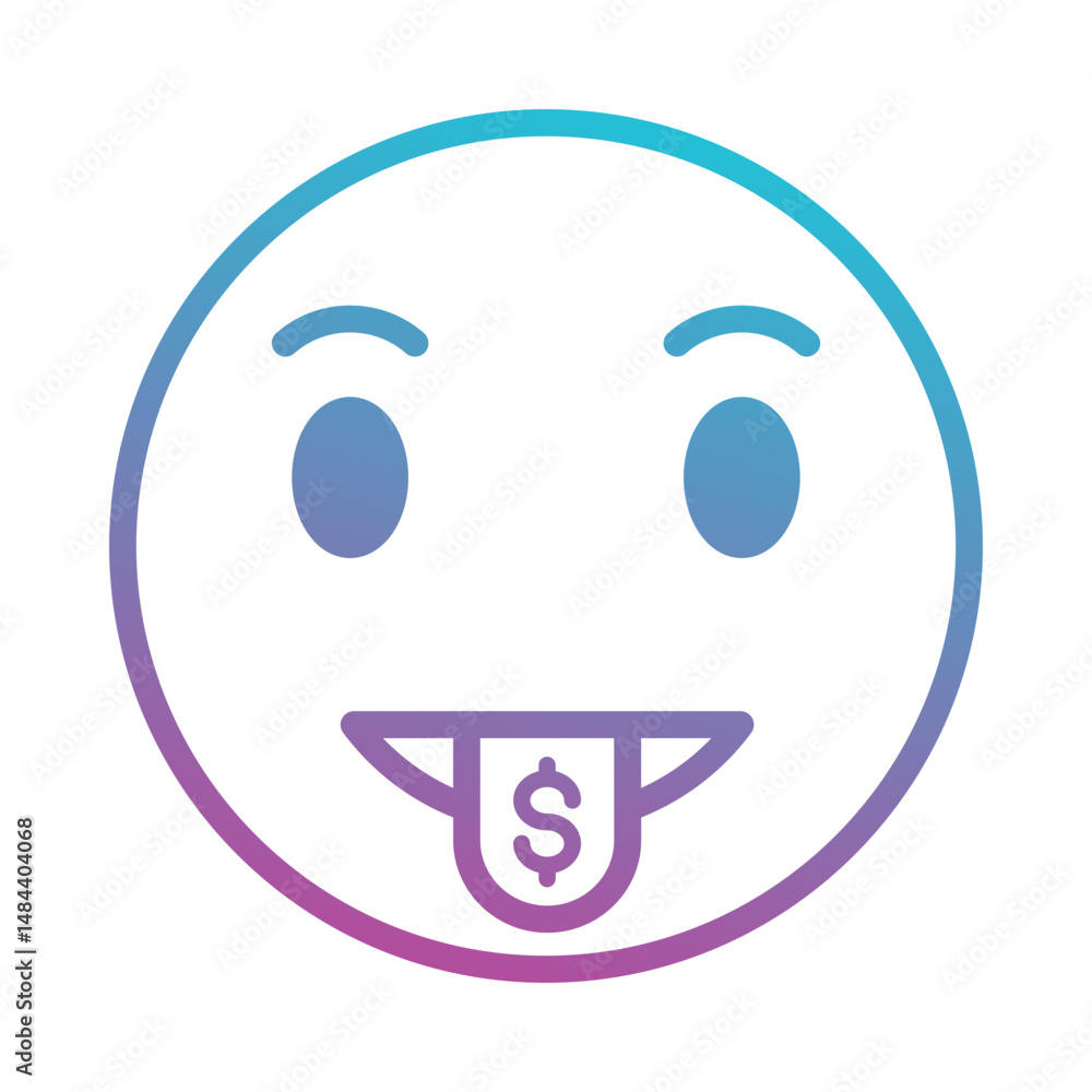 Greed emoji icon Greed emoji icon