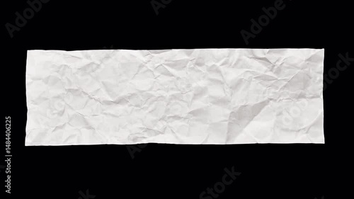 Wallpaper Mural Clean flat paper crumples and unfolds in a stop-motion. Textured, organic backgrounds, design overlays, craft visuals, transparent alpha channel bg, Style 29 long rectangle box Torontodigital.ca