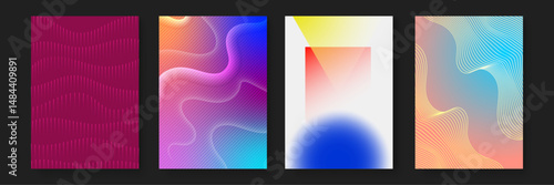 abstract backgrounds with gradients and textures