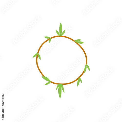 leaf circle frame