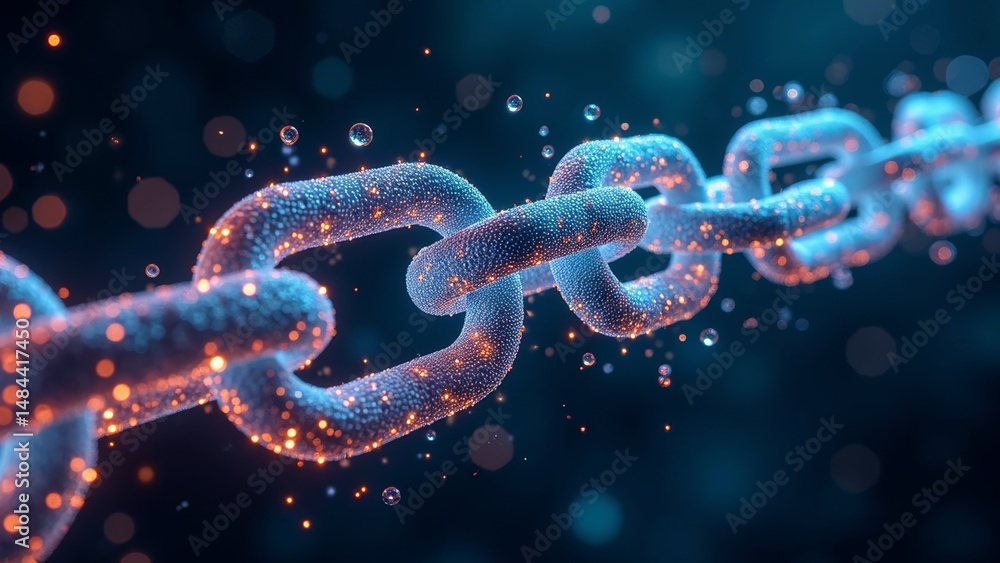 Technology oriented Chain Art Image Technology oriented Chain Art Image