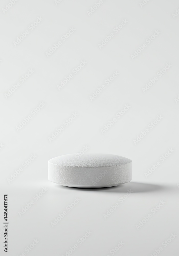 Single White Pill: Minimalist Product Photography Single White Pill: Minimalist Product Photography