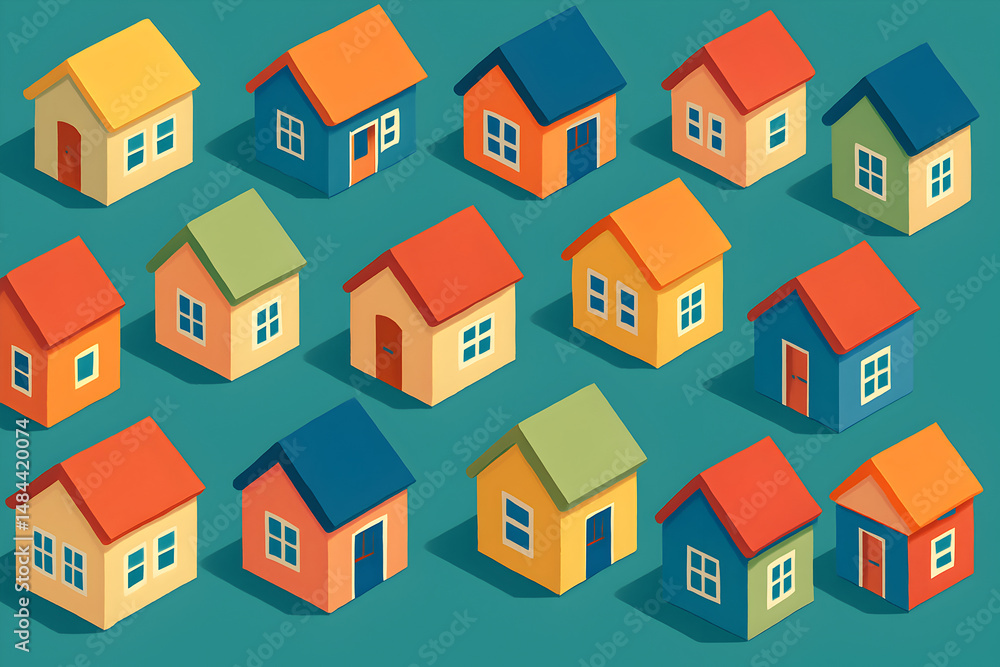 Bright Toy Houses: Playful Simplicity in Vivid Colors Bright Toy Houses: Playful Simplicity in Vivid Colors