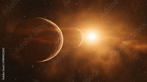 Two planets orbiting a star
