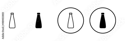 Bottle icon vector. bottle sign and symbol