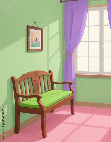 Peaceful Green Room Bench Sunlight Artwork Window

Vibrant Green Room Bench Sunlight Artwork Window