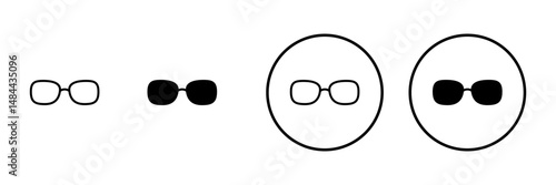 Glasses icon vector. Glasses sign and symbol