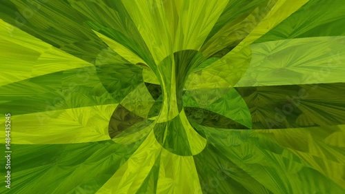 Wallpaper Mural Abstract painting featuring vibrant green and yellow colors, suitable for contemporary home decor and social media backgrounds. Perfect for art lovers and design enthusiasts. Torontodigital.ca