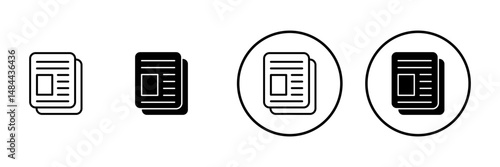 Newspaper icon vector. news paper sign and symbolign