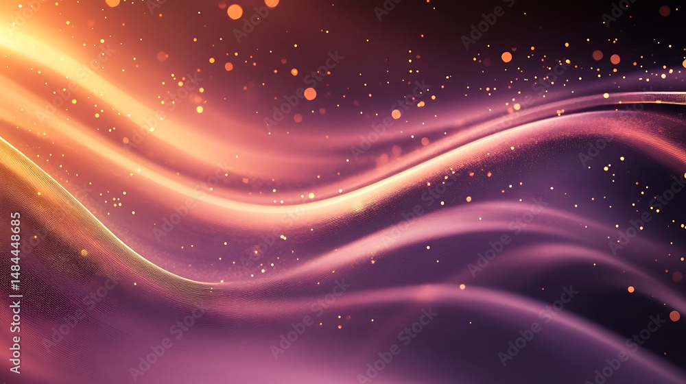 Obraz premium Abstract flowing light waves (2)