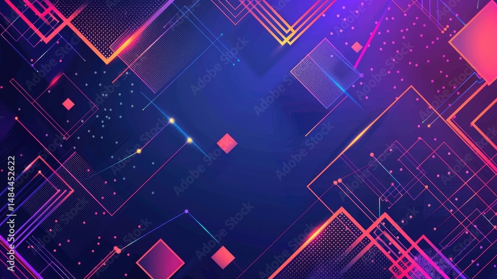 Abstract artwork of glowing light of geometric shapes floating and scattering at dark space background. Digital artwork of 3D rendering artwork of glowing shape. Creative construction design. AIG53. Abstract artwork of glowing light of geometric shapes floating and scattering at dark space background. Digital artwork of 3D rendering artwork of glowing shape. Creative construction design. AIG53.