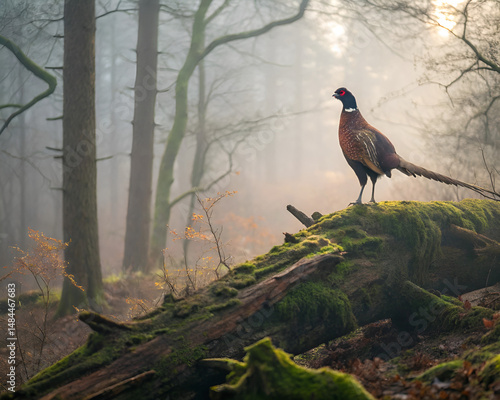 red billed hornbill in tree