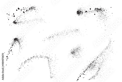 Grunge texture graffiti abstract black hand painted blood splatter background collection