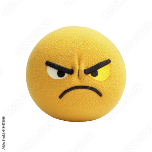 Angry emoji isolated in Transparent background, Transparent Background PNG