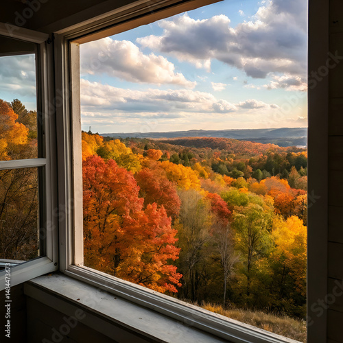 autumn landscape in the mountains