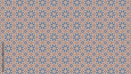 Geometric, Abstract, Floral, Organicseamless pattern.