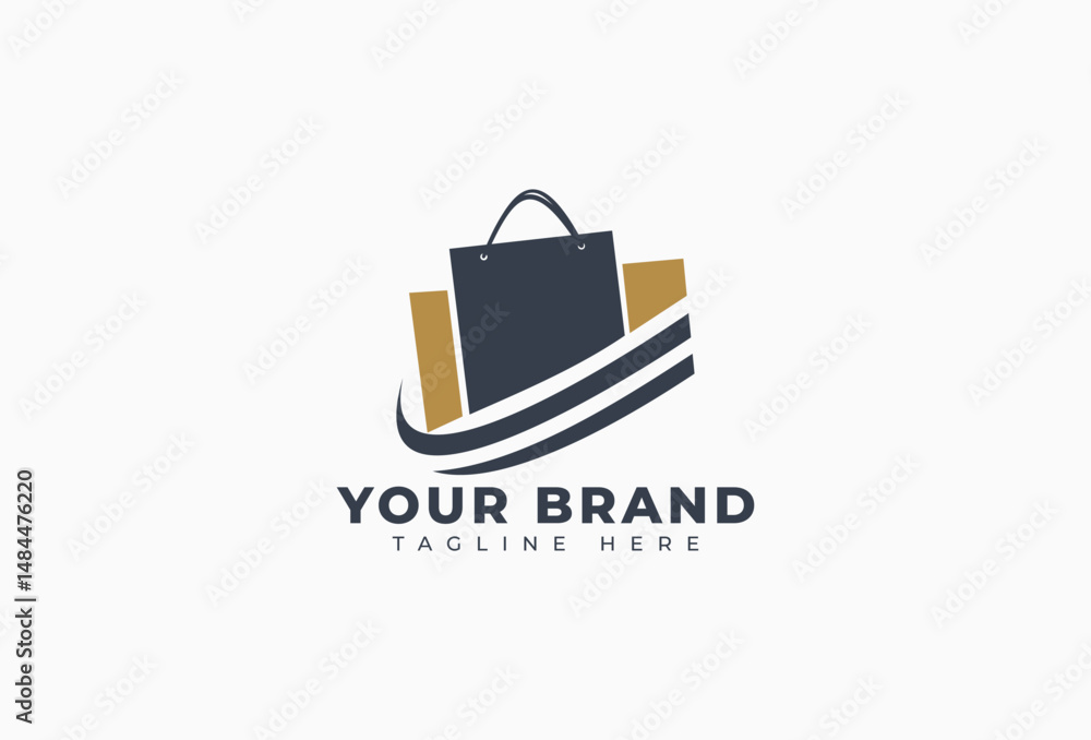 Shopping Bag Logo Design Element Shopping Bag Logo Design Element