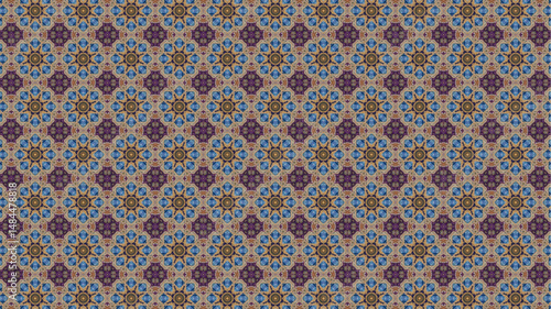 Geometric, Abstract, Floral, Organicseamless pattern.