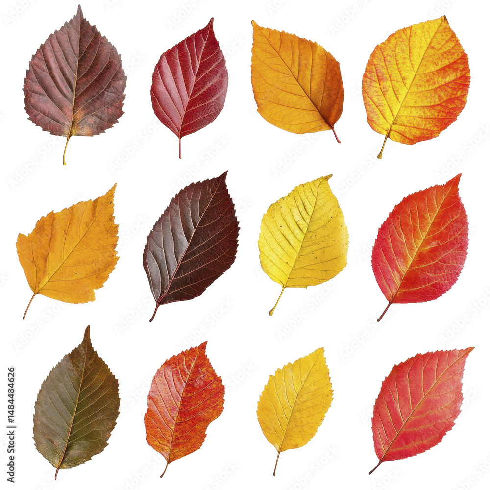 Autumn leaves isolated in Transparent background, Transparent Background PNG Autumn leaves isolated in Transparent background, Transparent Background PNG