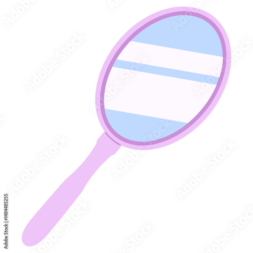 handheld oval mirror