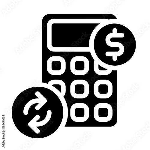 ROI calculator Solid Icon