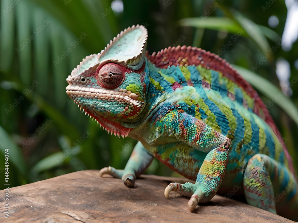 Obraz premium colorful chameleon