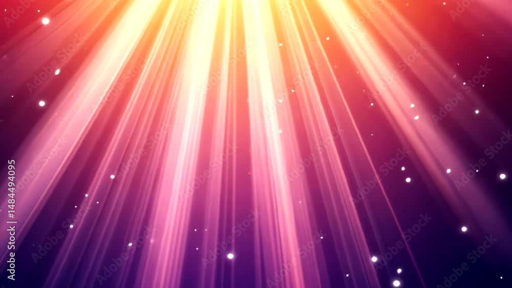 Radiant light beams with sparkling particles. Radiant light beams with sparkling particles.