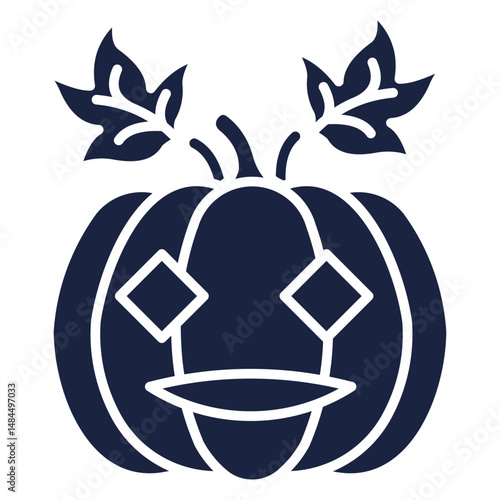 pump kin icon blue