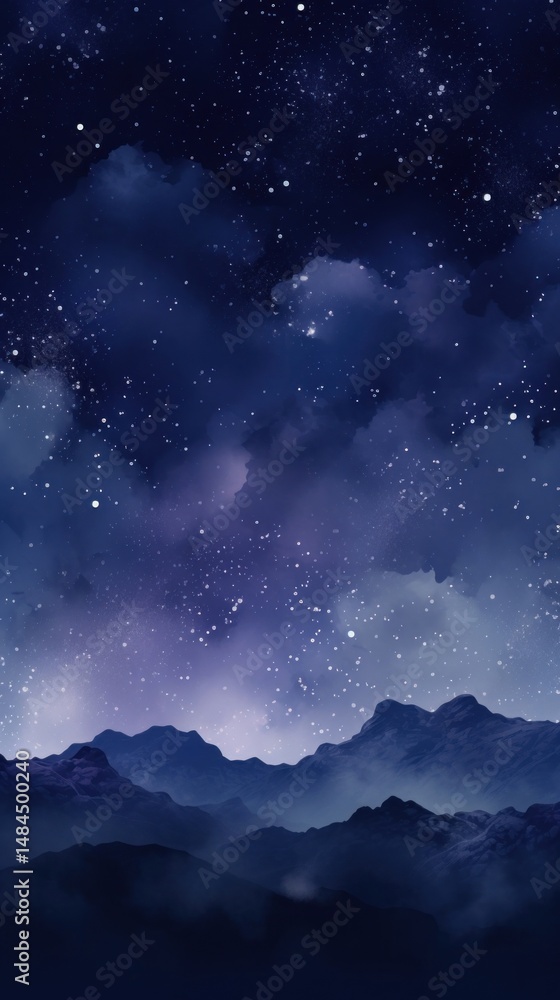 Fototapeta premium Night sky wallpaper landscape abstract outdoors.