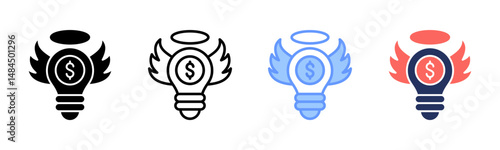 Angel Investor icon sheet multiple style collection