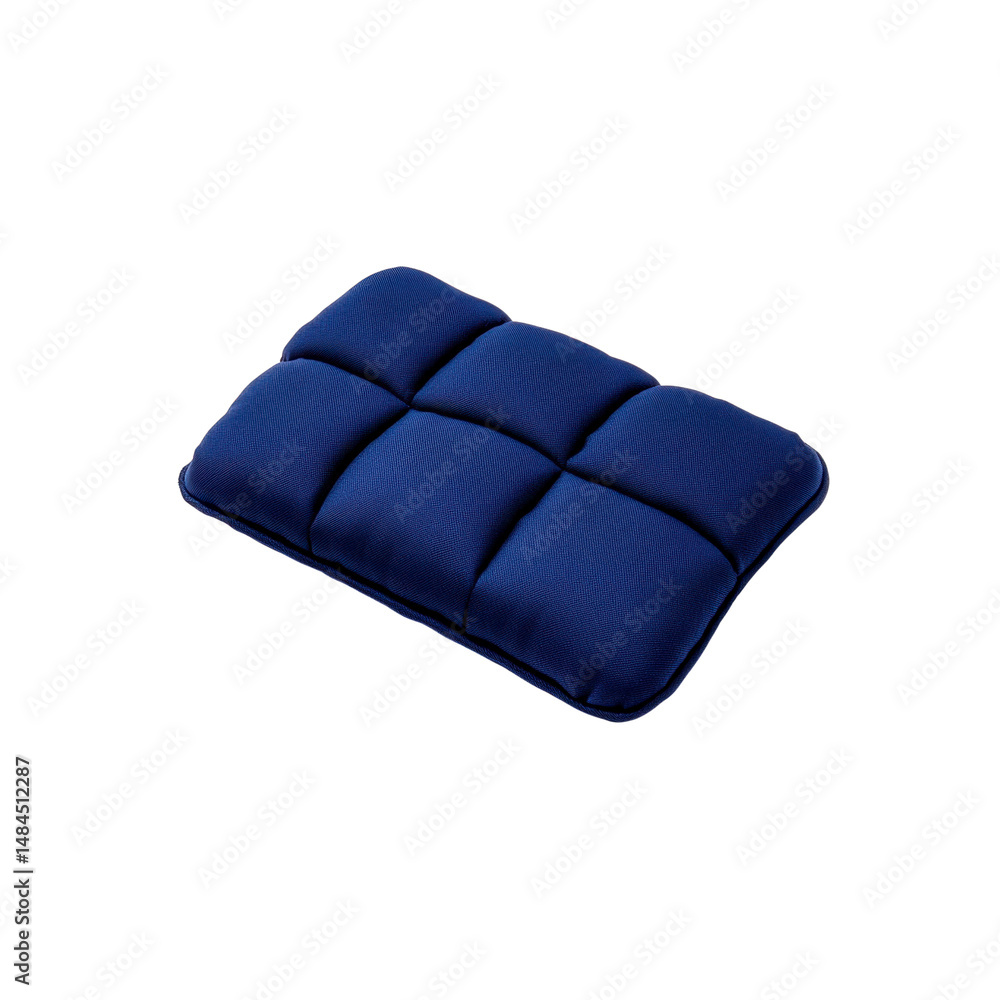 Fototapeta premium Blue Quilted Rectangular Pillow - Comfortable and Stylish Home Decor