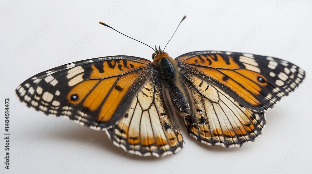 Monarch butterfly isolated a white background showcasing delicate orange and black wings with intricate patterns high resolution closeup with sharp details cut out on isolated transparent background Monarch butterfly isolated a white background showcasing delicate orange and black wings with intricate patterns high resolution closeup with sharp details cut out on isolated transparent background