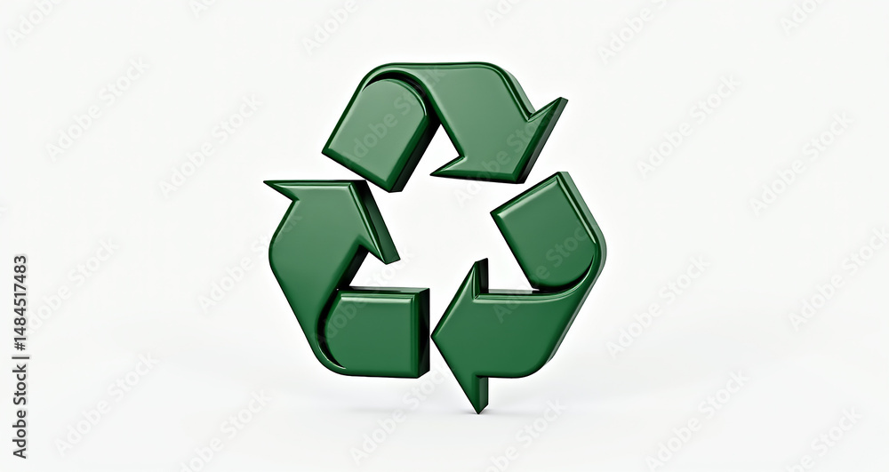 Obraz premium green recycle symbol