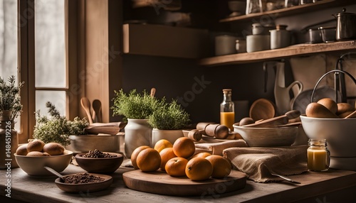 Wallpaper Mural A Rustic Baking Journey: The Heart of Homemade Delights Torontodigital.ca