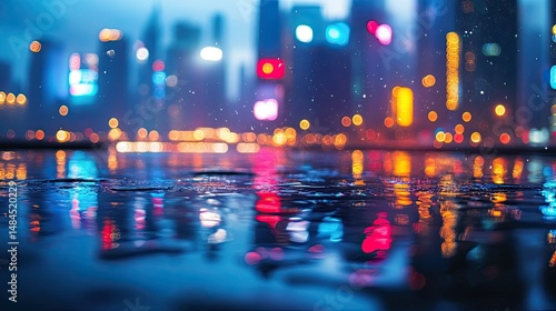 Wallpaper Mural new york city at night City Lights on Water Torontodigital.ca